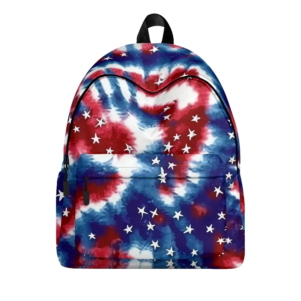 sac à dos imprimé à rayures étoiles patriotiques, aigle américain, sacs à crayons, bretelles réglables, sac d'école léger et durable, ensembles de voyage pour adolescents