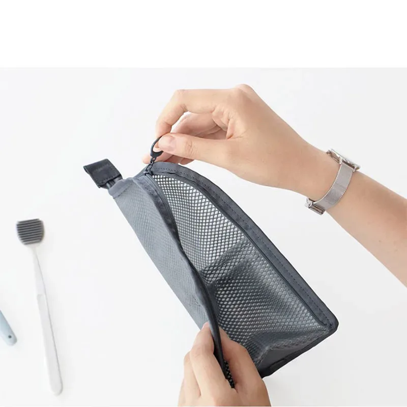 sac à cosmétiques en maille eva pour femmes, sac de rangement de voyage, organisateur de maquillage, pochette de maquillage portable, petite et grande trousse de toilette, étui de beauté