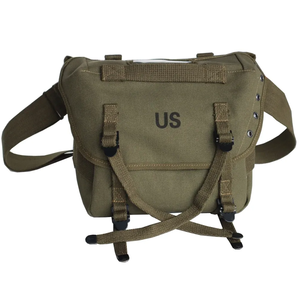 sac banane m1961 en toile us vietnam, sac à dos de rangement pour équipement de combat avec sangles, tactique rétro, style seconde guerre mondiale