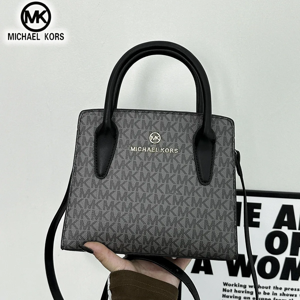 nouveau sac à bandoulière décontracté pour femme michael kors, sac à main mk, sac de voyage d'affaires, sac multifonctionnel à motifs.
