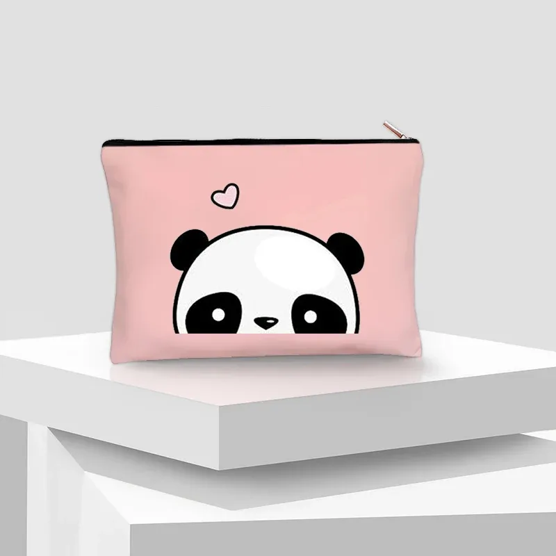 kawaii panda trousse à cosmétiques enfants voyage nécessité toilette sac à couches pochette de maquillage pour jolies filles anniversaire nouvel an cadeau