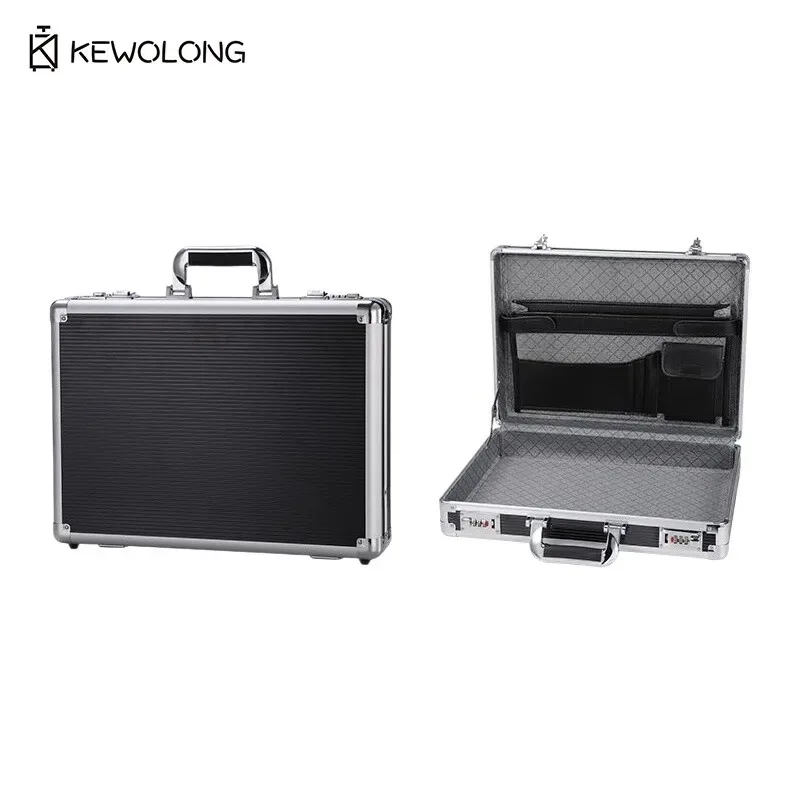 mallette rigide d'affaires avec serrure-boîte de sécurité de bureau coffre-fort pour documents pour fichiers, certificats, espèces, valise portable