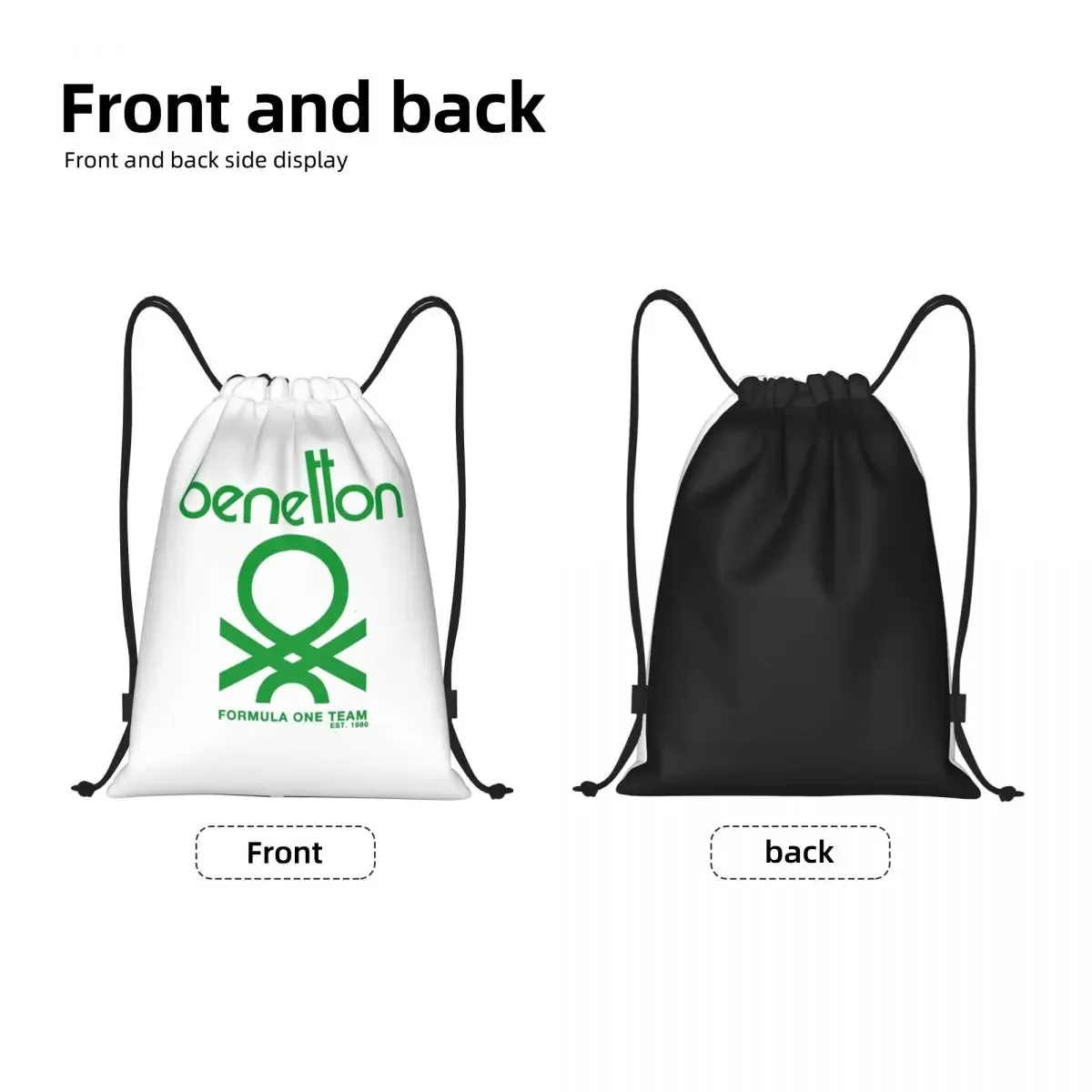 sacs à dos benetton tendance avec cordon de serrage, pochette, sac à chaussures, sacs à livres pour voyage et école