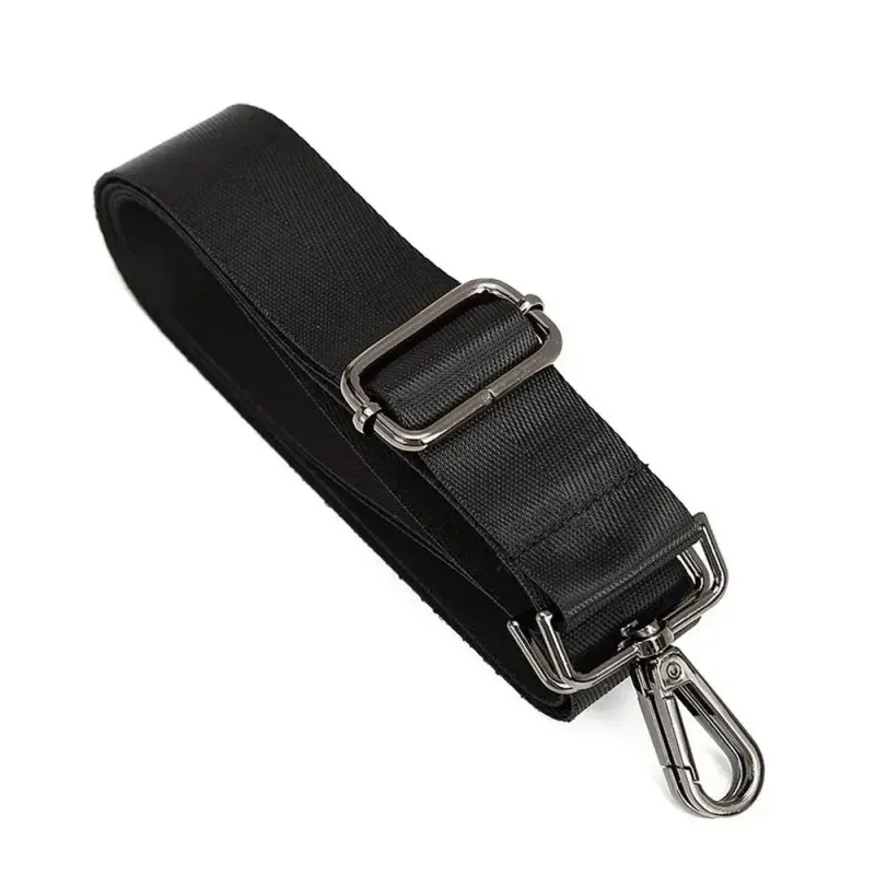 sangle de sac à bandoulière en nylon noir, ceinture détachable de remplacement réglable pour femmes et hommes, sacoches à poignée, ceinture de sac à main