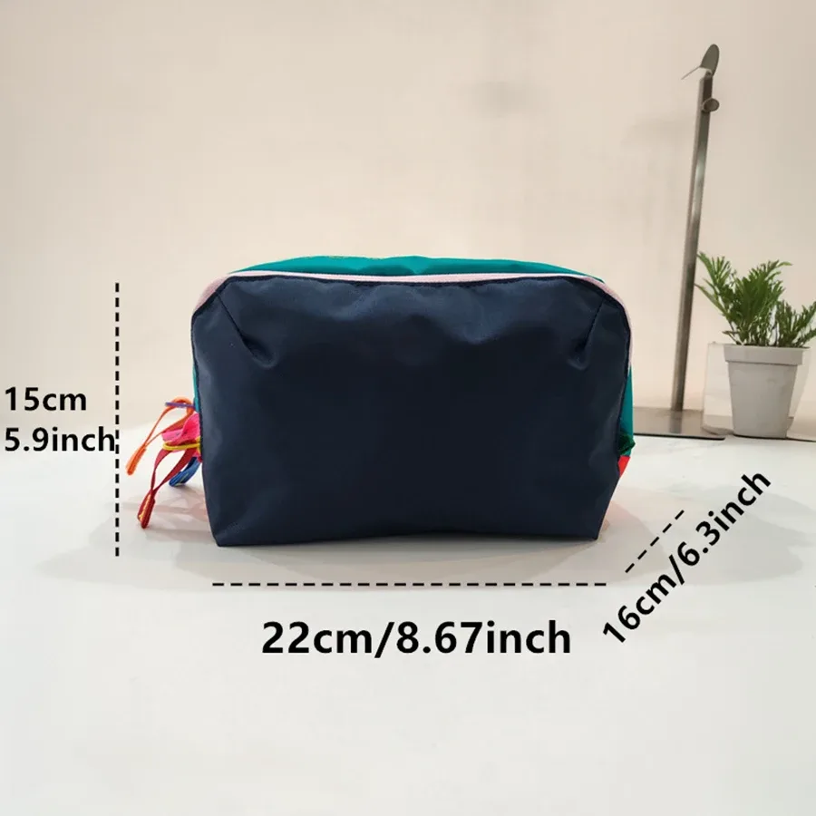 sac de voyage léger grande capacité pour maquillage et articles de toilette, sac à bandoulière de voyage couleur dopamine, sac de toilette suspendu en nylon imperméable