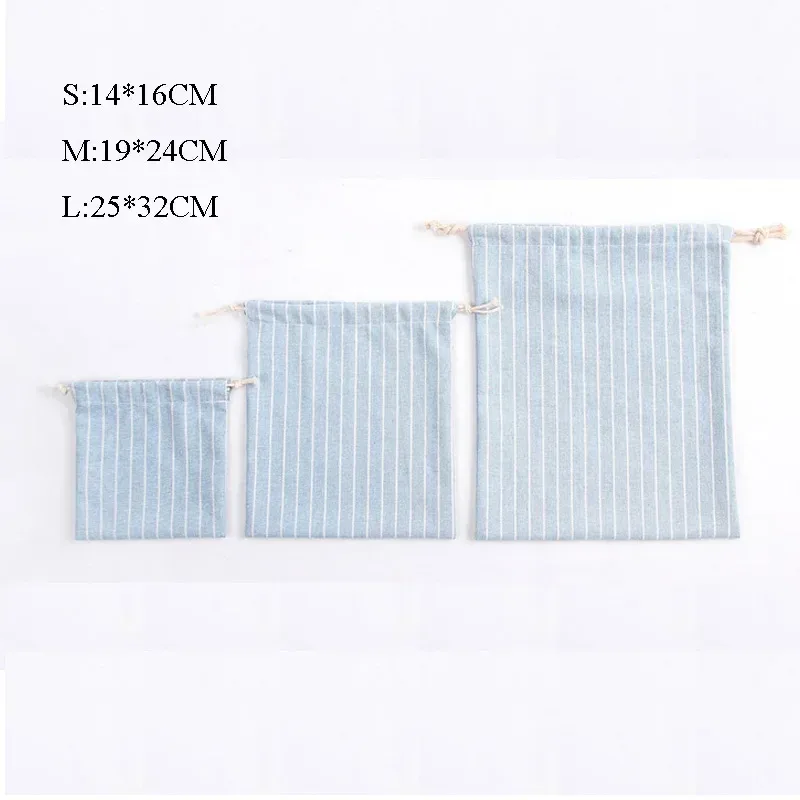 sacs en coton à cordon pour mariage, noël, cadeaux, emballage diy, petites pochettes à cordon, étuis de rangement anti-poussière pour la maison