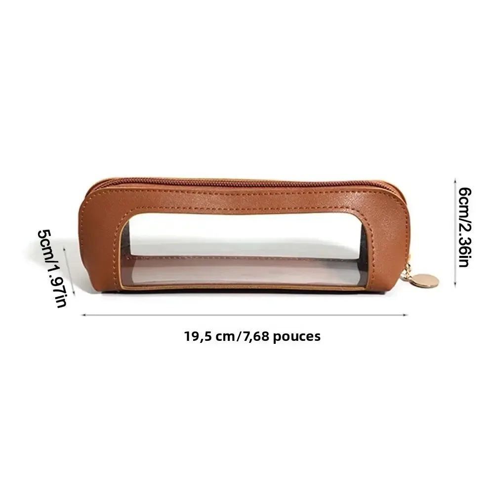 trousse de toilette portable en pu pour cosmétiques et pinceaux de maquillage – organisateur de voyage compact pour articles de toilette et beauté