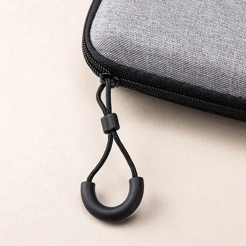 mini sac de rangement de produits numériques gris, casque portable, câble de données usb, chargeur, étui de rangement en u stick, étui de protection antichoc