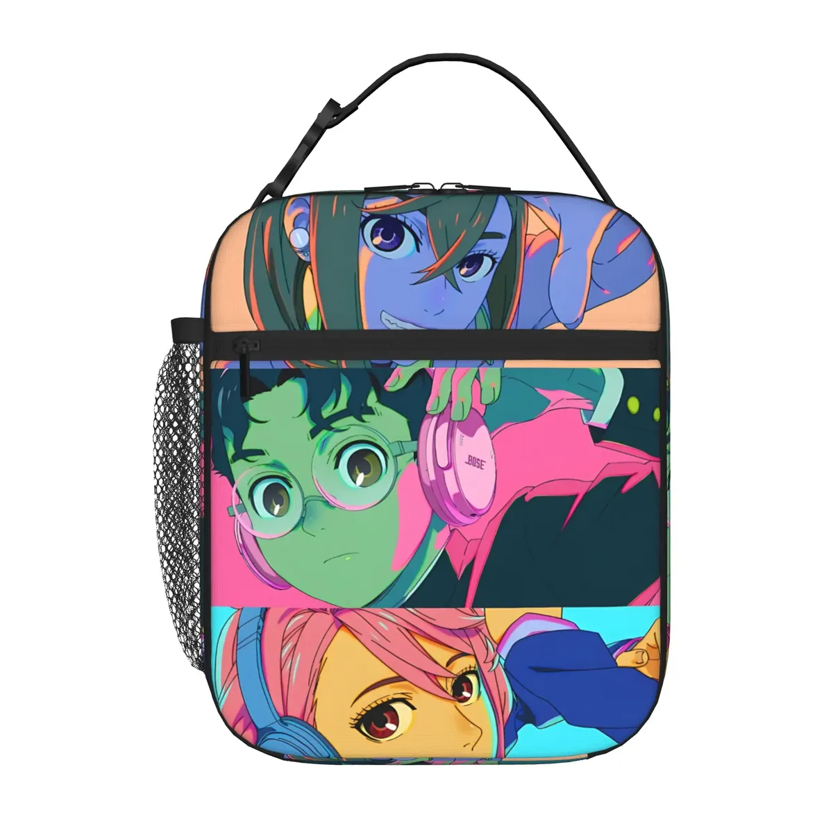 sac de rangement avec fermeture à glissière, 1 pièce, pochette de rangement dandadan, boîte à lunch scolaire réutilisable pour le déjeuner