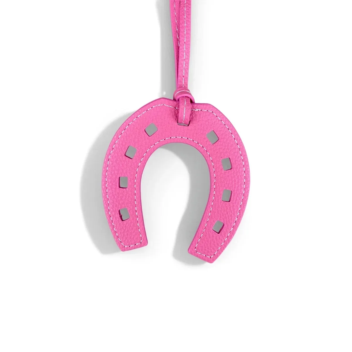 breloque/porte-clés en cuir pu faite à la main tête de cheval et fer à cheval - cadeau équestre unique pour sac à main et sac à dos - accessoire de mode pour sac