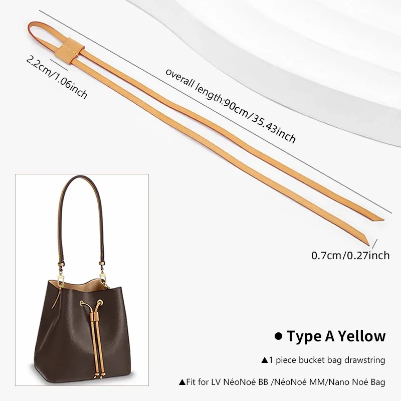 wuta – sac à bandoulière 100% authentique pour for lv noe bb nano, petits sacs seau, accessoires de remplacement, cordons de tension