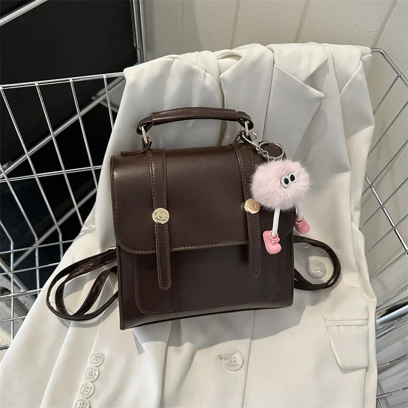 Simple PU sac à dos femmes étudiant PU Mini sac à dos Style sac nouvelle mode décontracté épaule sac à main petit sac à dos
