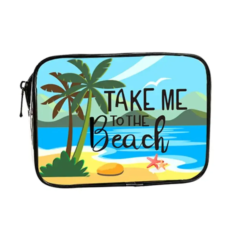 sac à cosmétiques de voyage transparent en pvc, 1 pièce, organisateur de maquillage portable, parfait pour les voyages d'été