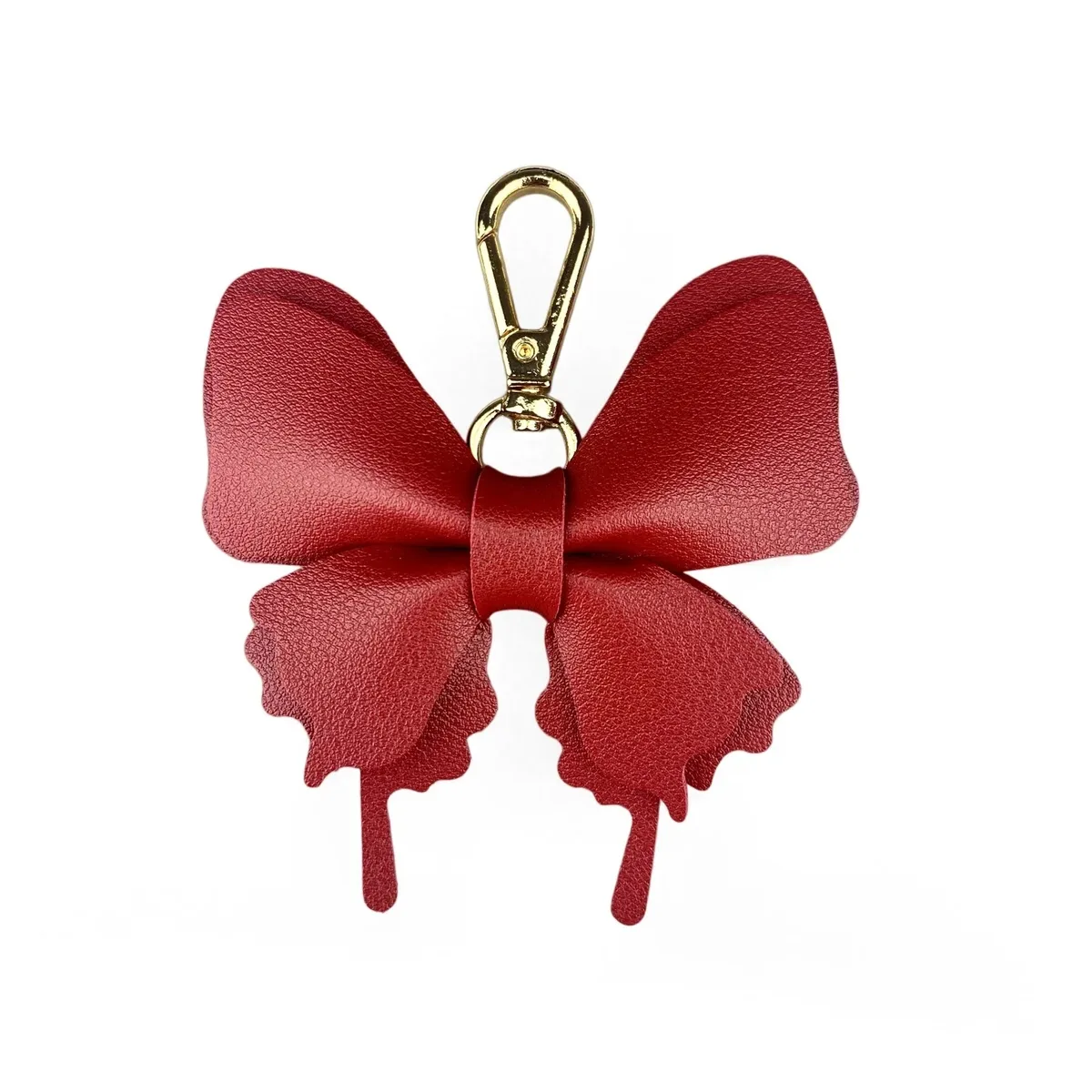 élégant porte-clés papillon en cuir pu double couche – pendentif bohème stylé pour sacs fourre-tout, sacs à bandoulière et sacs à dos pour femmes