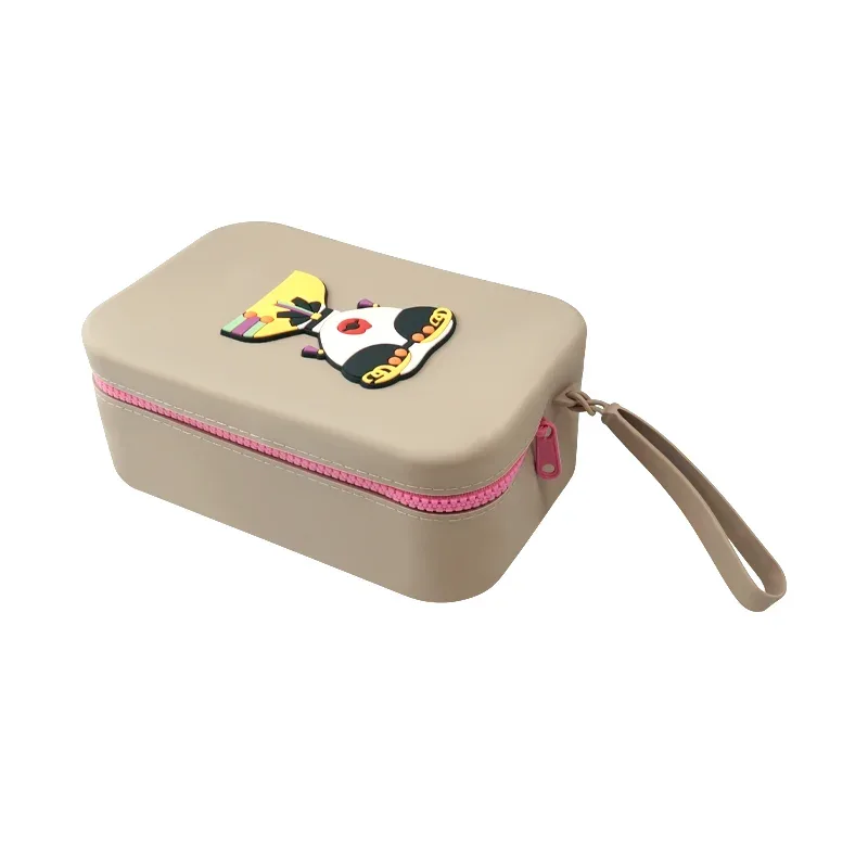 nouvelle trousse de maquillage en silicone de grande capacité, pochette de voyage pour maquillage, sac de rangement pour maquillage, trousse de toilette étanche, sac de rangement pour cosmétiques