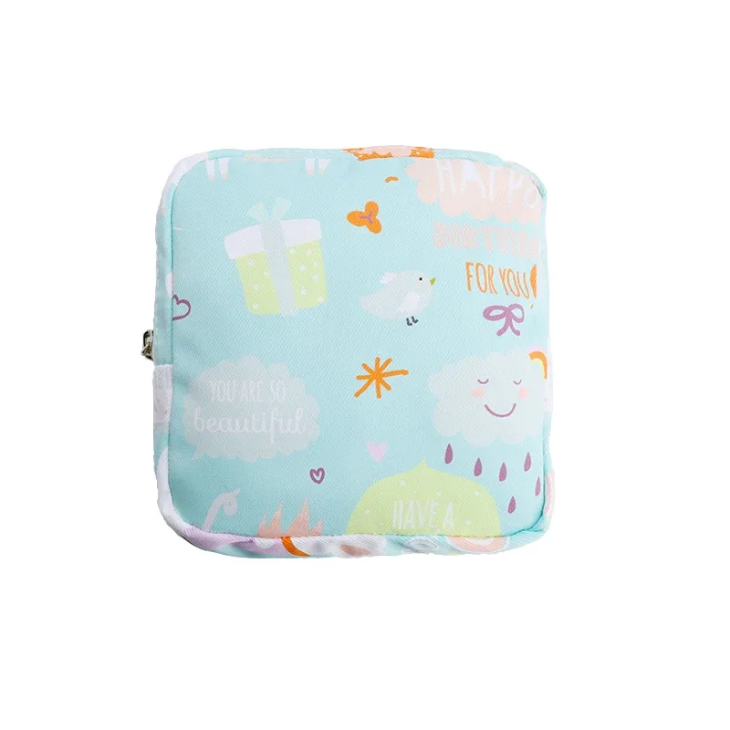 petit sac à cosmétiques de voyage pour femmes, trousse de maquillage rouge à lèvres pour filles, sac à serviettes hygiéniques, étui pour 03/présidence, sacs de rangement