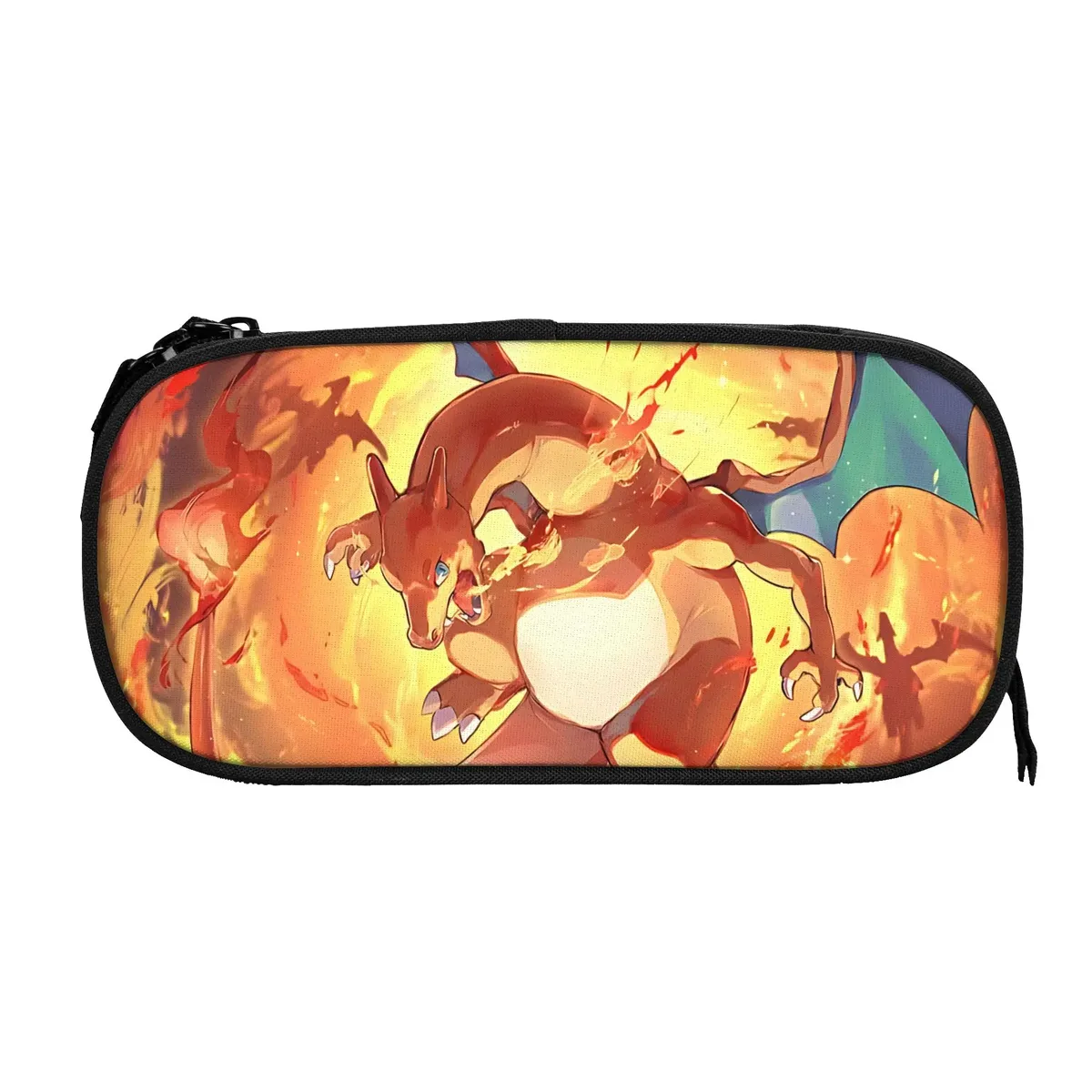 sacs à grande capacité sur le thème d'anime pokémon charizard pour enfants, trousse scolaire pour garçons et filles.