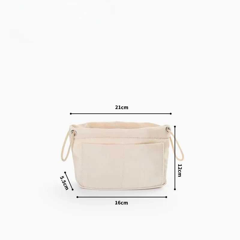 organisateur de sac à main multifonctionnel simple et élégant avec séparateurs pour le rangement de cosmétiques et de maquillage