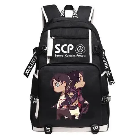 scp-sac à dos avec usb pour étudiants, cartable de voyage