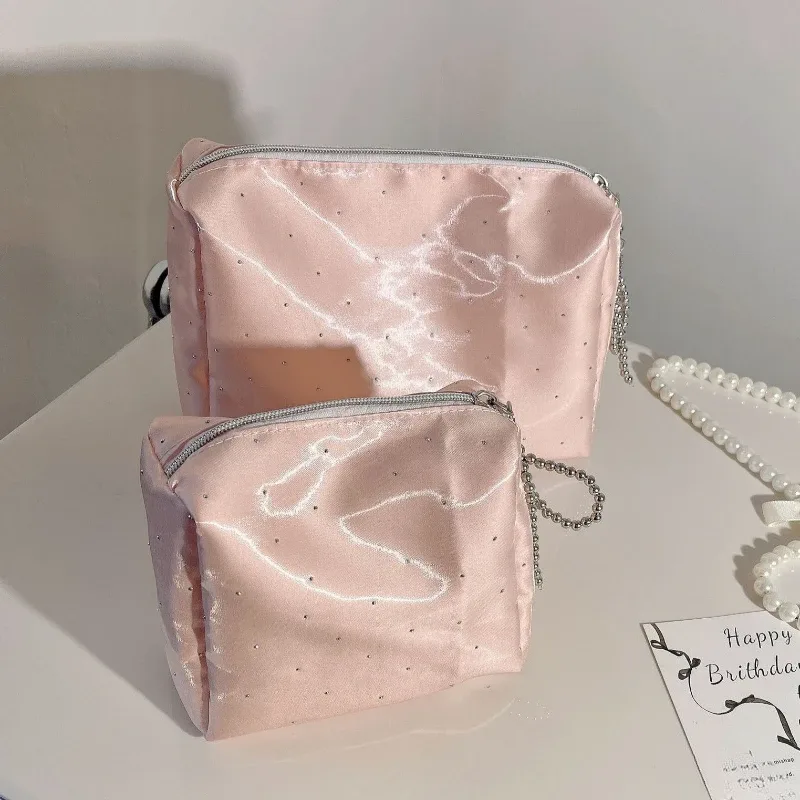 Nouvelle mode femmes petit sac de maquillage organisateur de voyage sac à main cosmétique pochette filles mignon carré fermeture éclair portefeuille sacs