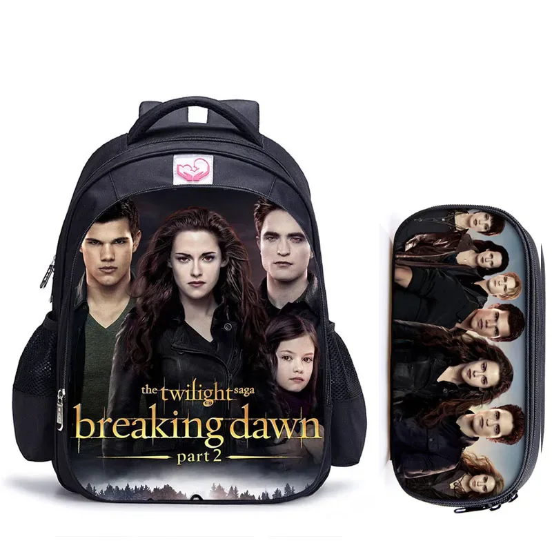 16 pouces crépuscule sac à dos pour adolescentes garçons livre sac mochila sac de voyage enfants école sacs à dos