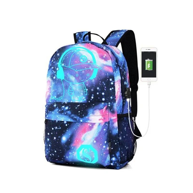 sac à dos d'école pour étudiants, sacs d'école lumineux avec chargeur usb pour adolescents, garçons et filles, cartables antivol pour enfants, sac à dos pour ordinateur portable