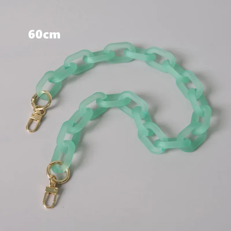 accessoires de sac à bandoulière en acrylique pour femmes, pièces détachables, chaîne de remplacement, bonbons, mignon, sangle mate, chaîne de poignée d'épaule, nouvelle mode