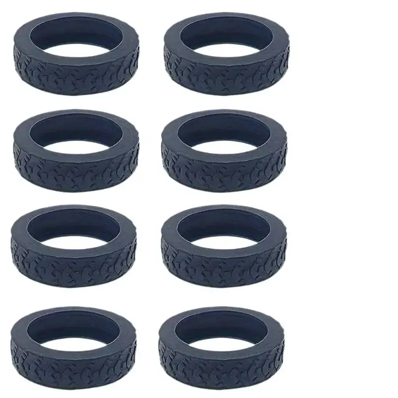 housse de protection pour roues de bagages, 8 pièces, housse en silicone silencieuse et accessoires universels de réduction du bruit, texture épaisse en silicone