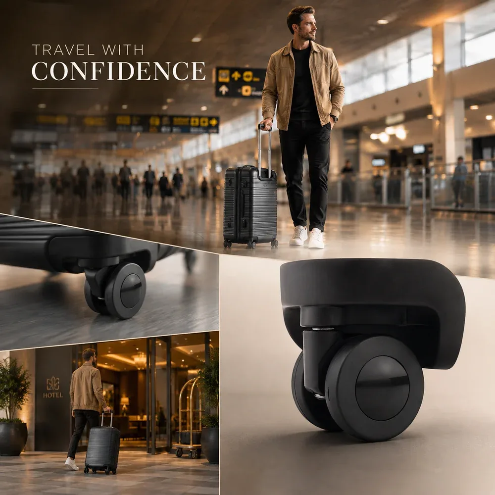 roues de remplacement pour bagages samsonite, pivotantes à 360 degrés, silencieuses, robustes, universelles, durables, pour valises et sacs, à remplacement rapide