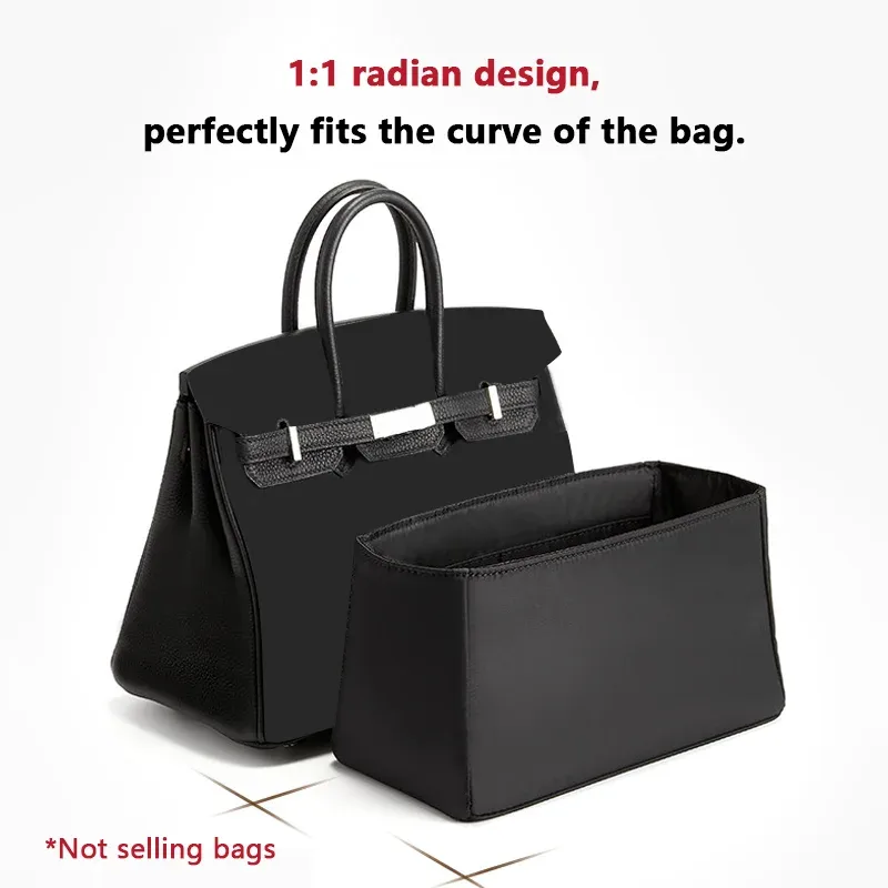 organisateur de sac pour birkin 25 avec support de forme, rangement bien organisé, gain de place, léger et durable, doublure intérieure de sac