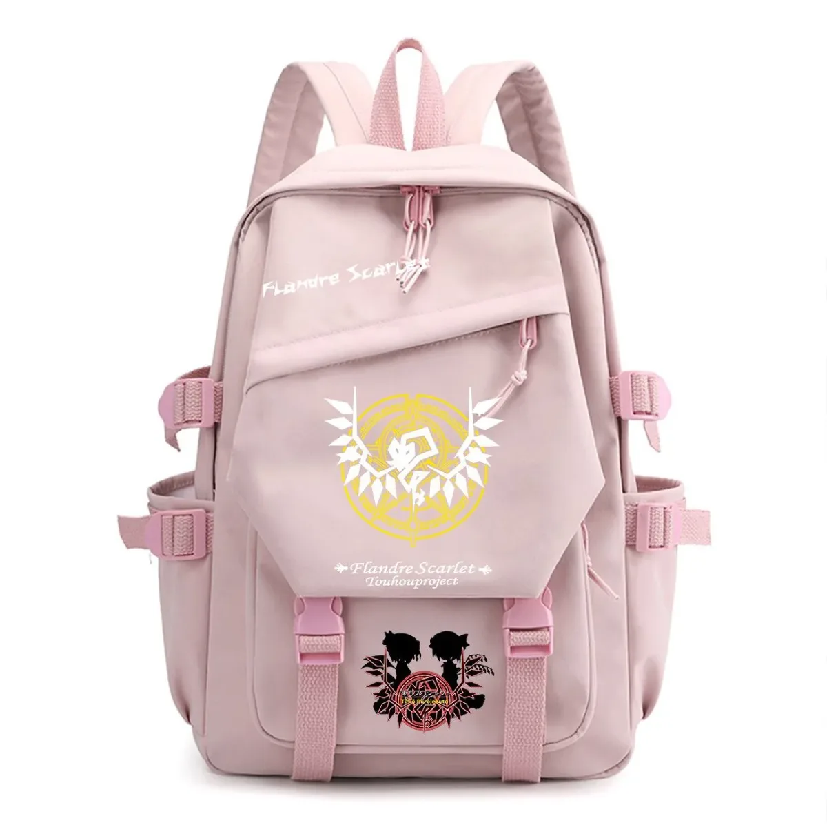 sac à dos touhou project sac à dos de voyage de grande capacité pour étudiants, imprimé dessin animé hakurei reimu kirisame marisa