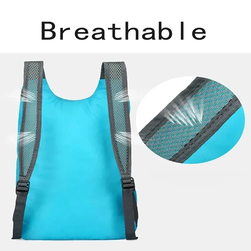 sac de sport de voyage ultra léger, pliable, durable, léger, grande capacité, unisexe, sac à dos d'affaires