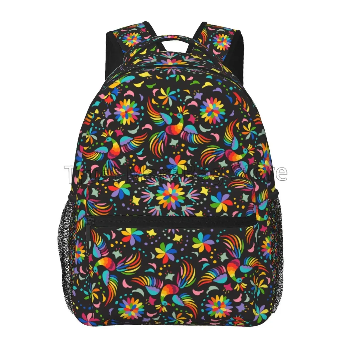 sacs à dos à fleurs mexicaines, motif ethnique, personnalisés, légers, décontractés, pour ordinateur portable, randonnée, salle de sport, voyage, sac à dos pour femmes