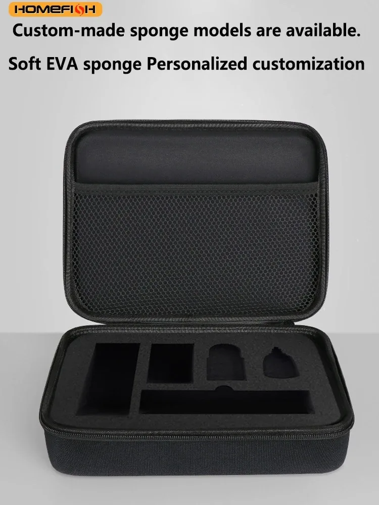homefish étui de rangement portable en eva avec fermeture éclair, sac organisateur d'outils de voyage multi-tailles en 6 tailles pour accessoires