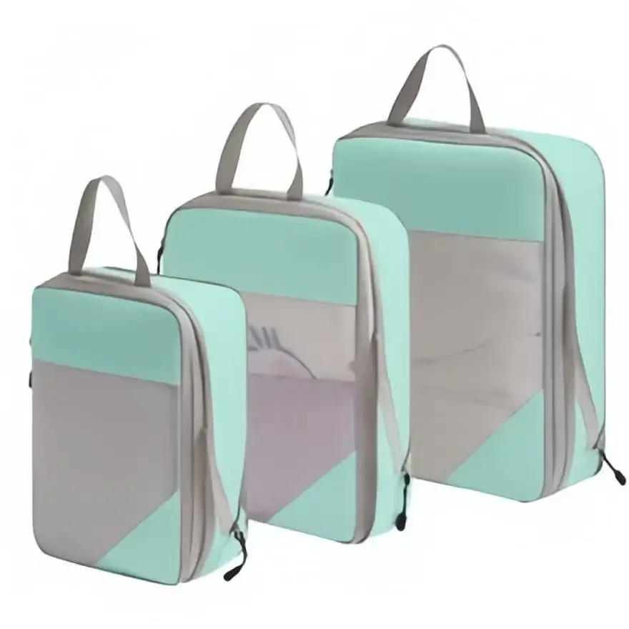 homefish lot de 3 cubes de compression de voyage, organisateur de bagages, accessoires de voyage, bagages à main