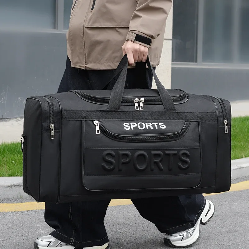 Sac de voyage à bandoulière multi-poches, 1 pièce, avec sac à bagages de très grande capacité
