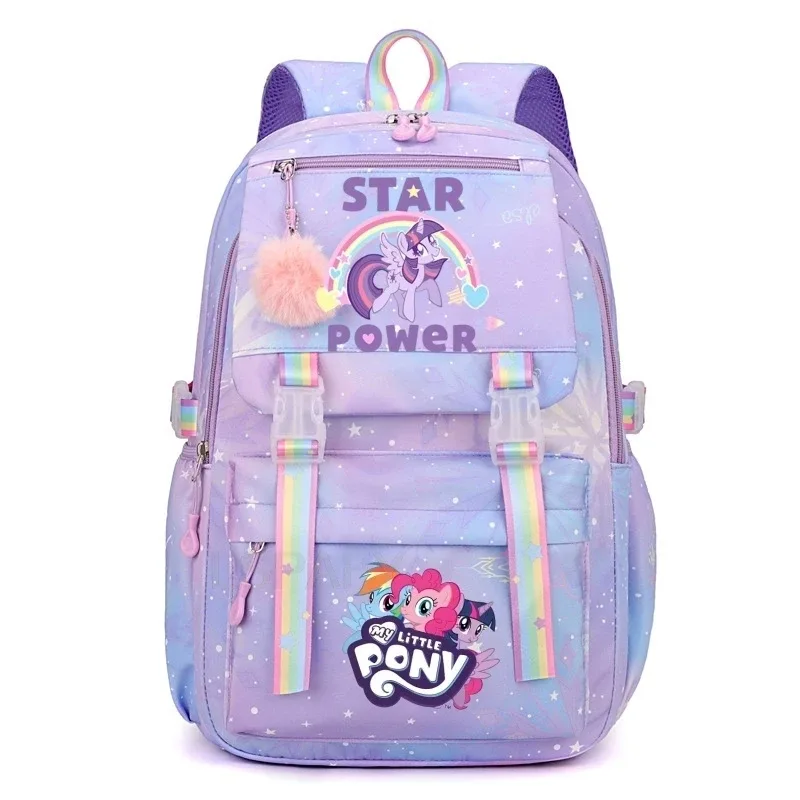 sac à dos my little pony pour femmes, garçons et filles, sac à livres, sac à dos de dessin animé kawaii pour étudiants et adolescents, mochila, cadeau d'anniversaire