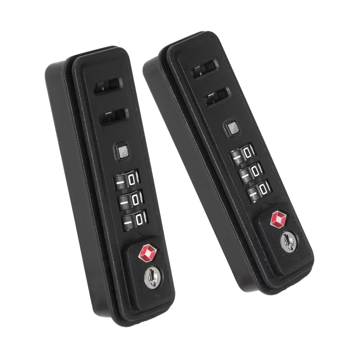 serrures de valise tsa007 de remplacement, intégrées, à combinaison à 3 chiffres réinitialisable, antivol, pour la sécurité en voyage, 1/2 pièces