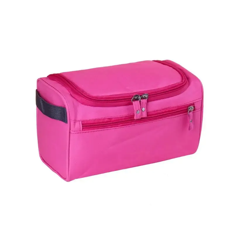 sac de maquillage portable en pu avec fermeture éclair, organiseur de produits de soin de la peau pour voyage, sac cosmétique grande capacité pour le lavage des cosmétiques