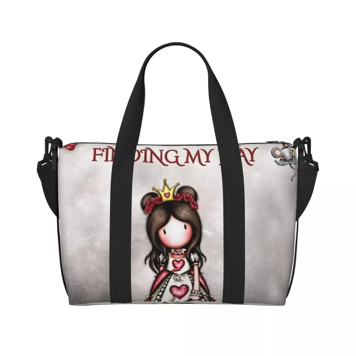 s-santoro-s g-gorjuss-s sac de voyage de plage sacs fourre-tout de grande capacité pour salle de sport yoga femmes shopping sac à bandoulière