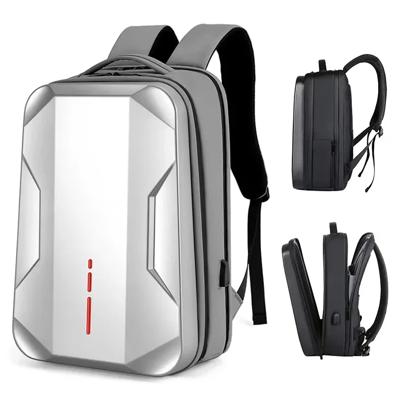 sac à dos d'affaires pour ordinateur portable 17.3 pouces pour hommes sac à dos étanche à coque rigide sac à d