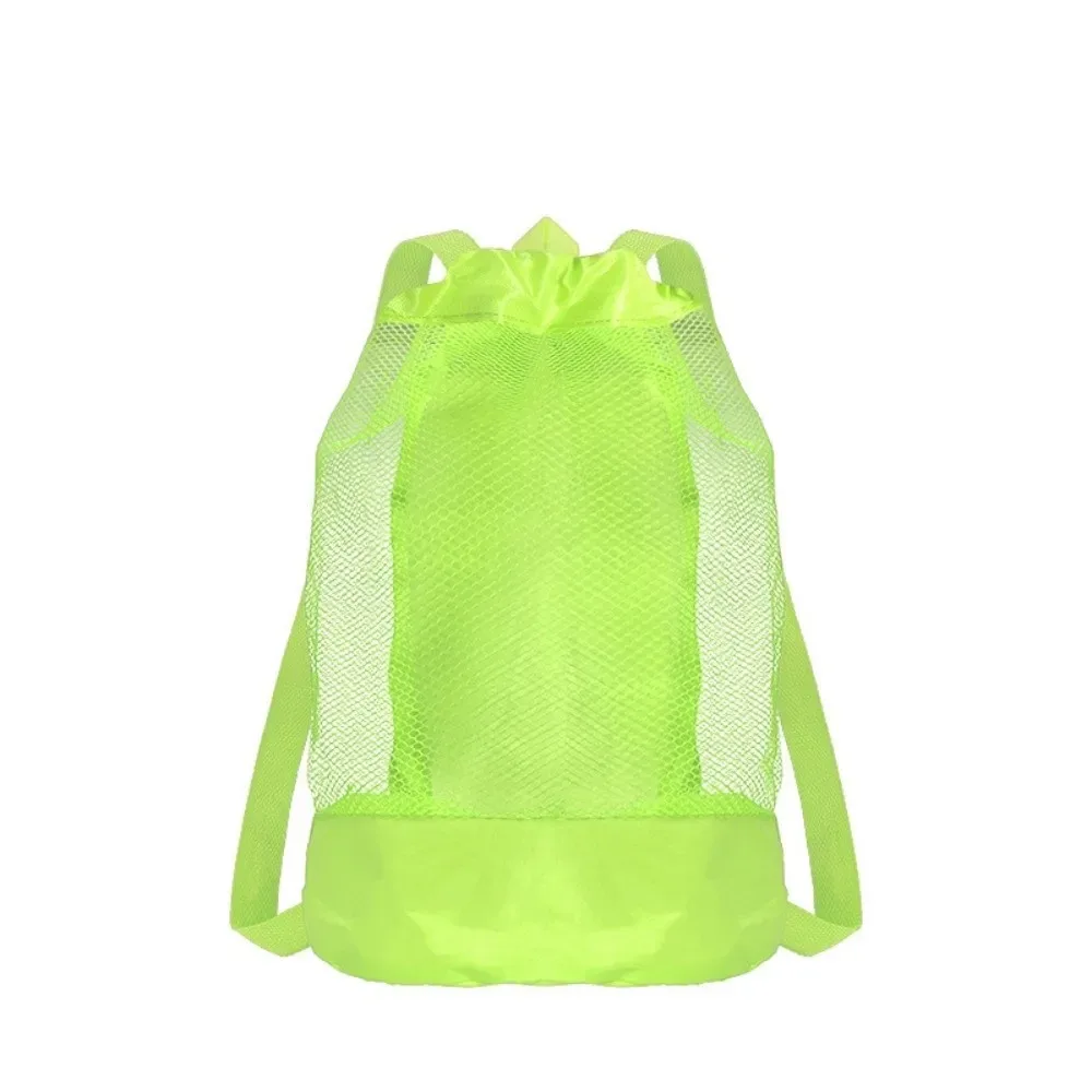 sac à dos de plage durable résistant au sable, extra-large, avec fermeture à cordon, sacs de rangement de plage, bretelles réglables, sac de plage en maille pour le voyage