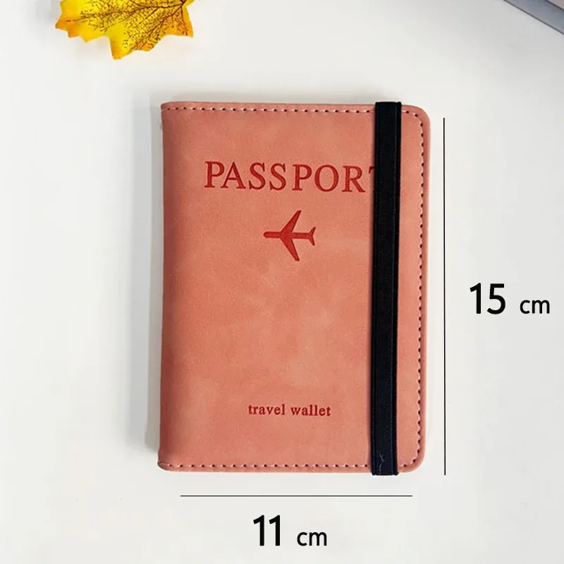 rfid anti blocage mince porte-passeport housse portefeuille de voyage pour hommes femmes multi-fonction id porte-carte bancaire accessoires
