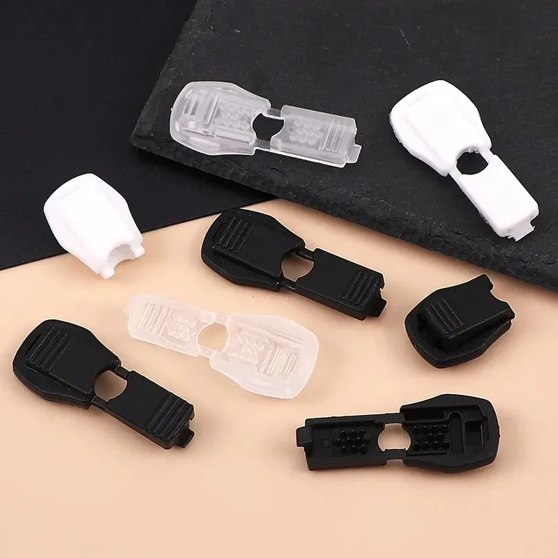 150 pièces fermeture éclair tirer cordon verrouillage extrémités bouchon zip clips corde boucle sac à dos vêtements de sport lacet paracorde lanière bricolage accessoires