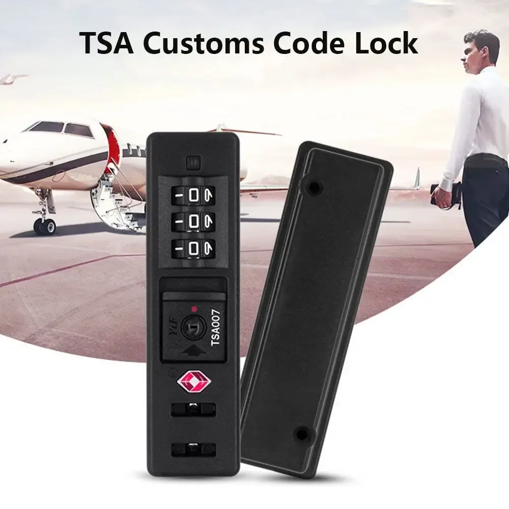 cadenas de bagages portable haute sécurité avec câble, cadenas à code douanier intelligent, cadenas à combinaison tsa avec câble en acier