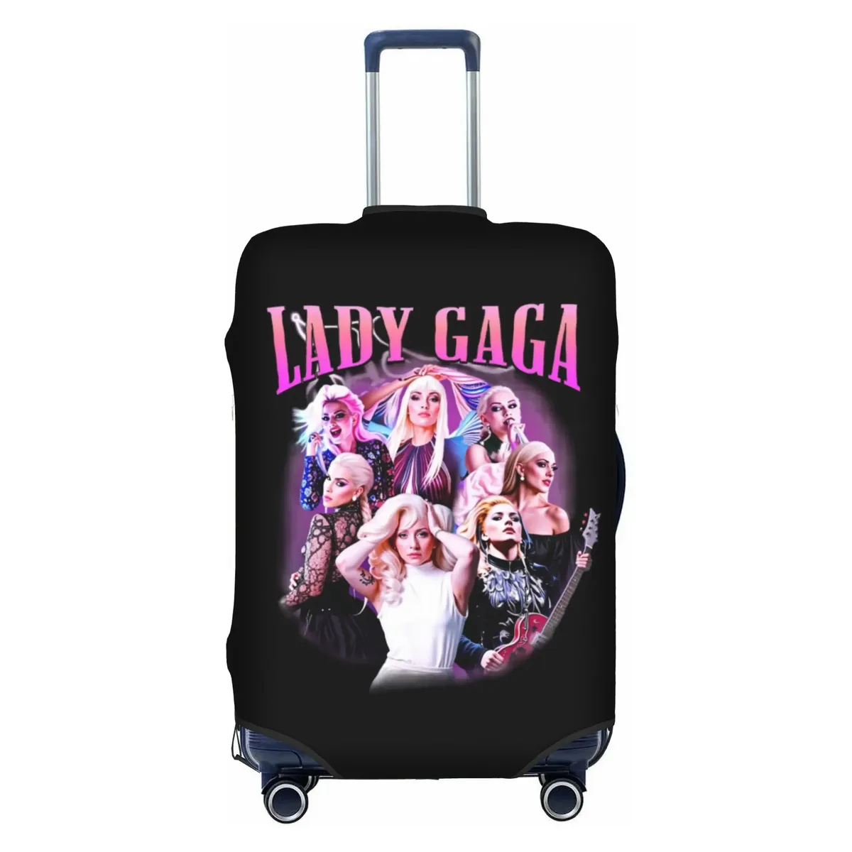 housse de valise élastique de voyage american singer l-lady g-gaga, protection pour valise adaptée aux bagages de 18 à 32 pouces