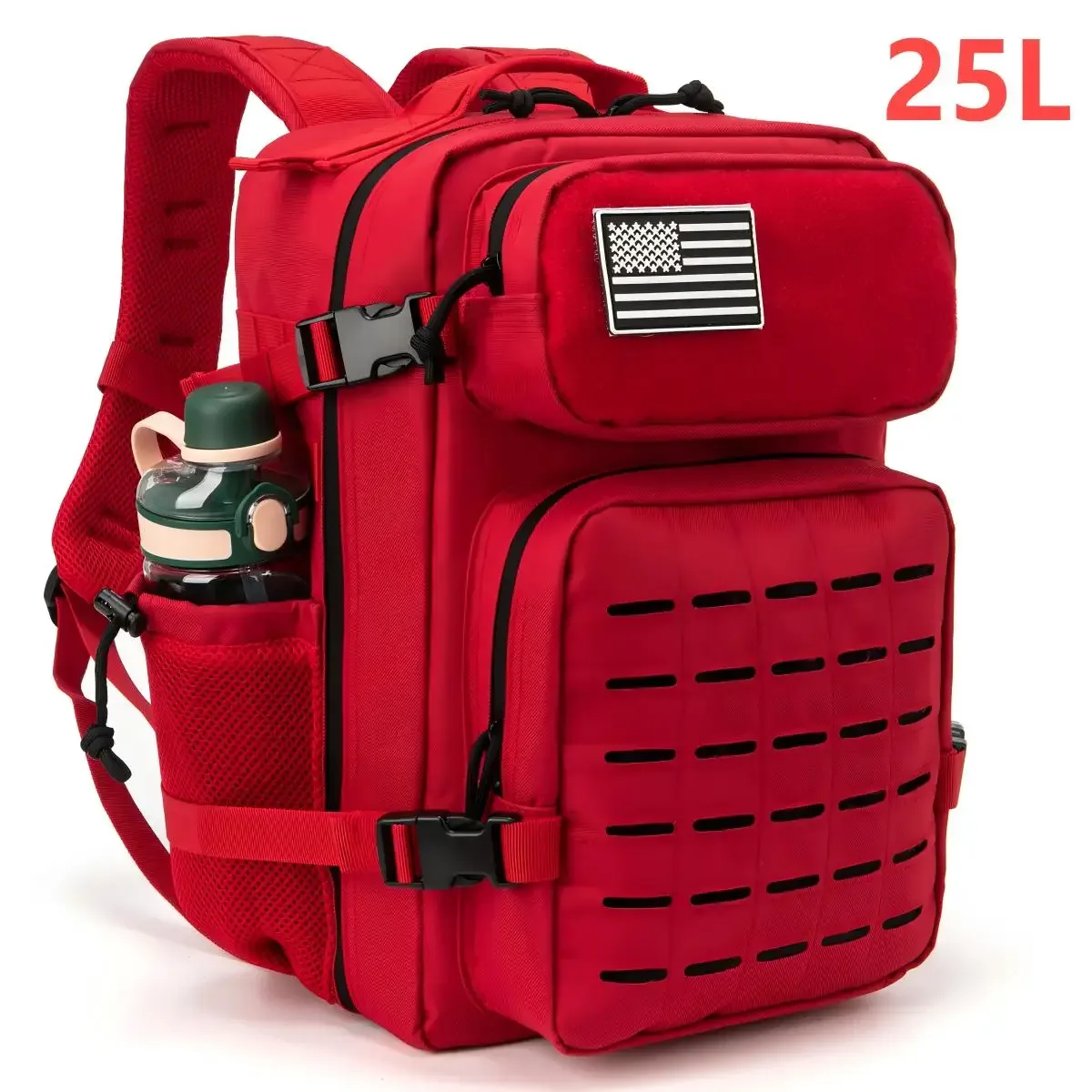 sac à dos tactique 25l/45l pour hommes et femmes, sac de survie en plein air, petit sac à dos d'école hking avec porte-bouteille
