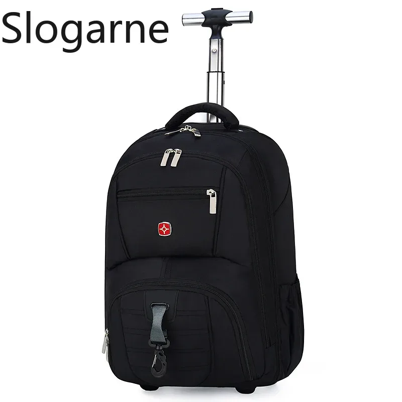 sac à dos de voyage de grande capacité pour hommes et femmes, bagage à roulettes multicouche, sac à dos côtelé, sac d'ordinateur d'affaires, nouveau