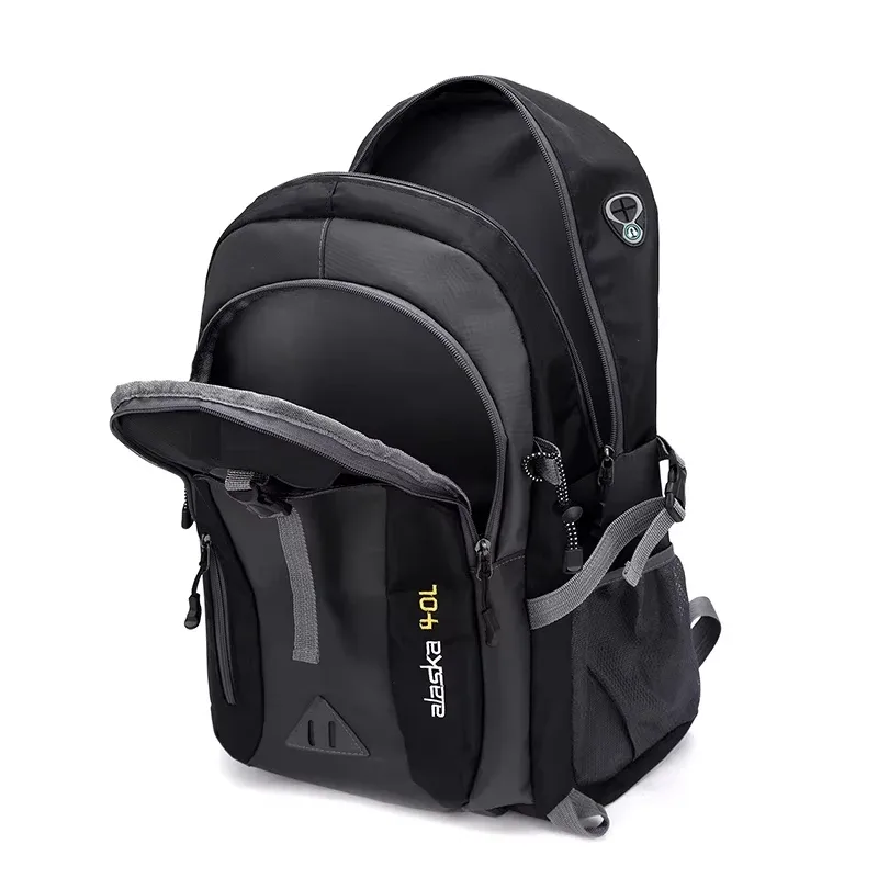 nouveau sac à dos en nylon imperméable pour hommes et femmes, idéal pour les voyages décontractés, la randonnée, le camping, l'alpinisme, et les activités sportives pour jeunes.