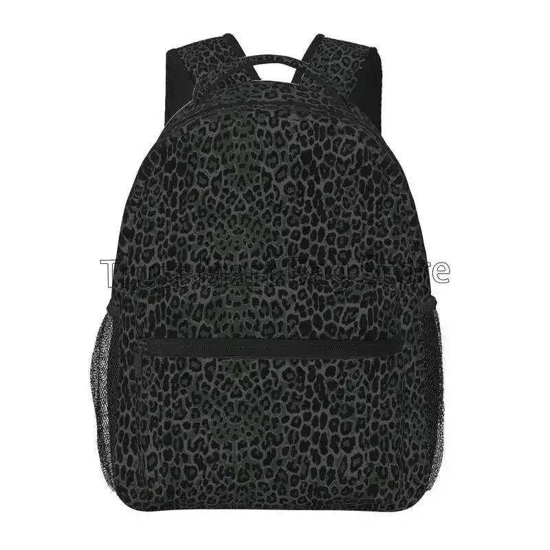 sacs à dos de voyage imprimés léopard noir, sac d'école léger, sac à livres pour étudiants, sac à dos unisexe pour ordinateur portable, pour voyage, randonnée, camping